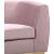 Julian Velvet Sofa with Gold Stainless Steel Base