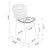 Madeline Leatherette Chair w/Seat Cushion 