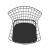 Madeline Leatherette Chair w/Seat Cushion 