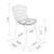 Madeline Leatherette Chair w/Seat Cushion 