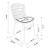 Madeline Leatherette Chair w/Seat Cushion 