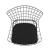 Madeline Leatherette Chair w/Seat Cushion 