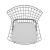 Madeline Leatherette Chair w/Seat Cushion 