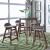 Space Savers 24-Inch Linen/Wood Counter Chair