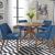 Space Savers Round Wood Pedestal Dining Table