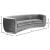 Julian Velvet Sofa with Chrome Stainless Steel Base
