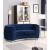 Julian Velvet Loveseat with Chrome Stainless Steel Base