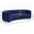 Julian Velvet Sofa with Chrome Stainless Steel Base