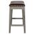 Elmo Bonded Leather Counter Stool, Mystique Gray Legs