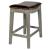 Elmo Bonded Leather Counter Stool, Mystique Gray Legs