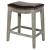 Elmo Bonded Leather Counter Stool, Mystique Gray Legs