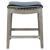 Elmo Bonded Leather Counter Stool, Mystique Gray Legs