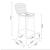 Madeline 41.73-inch Leatherette/Metal Barstool w/Seat Cushion