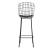 Madeline 41.73-inch Leatherette/Metal Barstool w/Seat Cushion