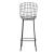 Madeline 41.73-inch Leatherette/Metal Barstool w/Seat Cushion