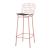 Madeline 41.73-inch Leatherette/Metal Barstool w/Seat Cushion
