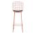 Madeline 41.73-inch Leatherette/Metal Barstool w/Seat Cushion