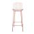 Madeline 41.73-inch Leatherette/Metal Barstool w/Seat Cushion