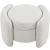 Horizon Boucle Fabric Ottoman