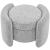 Horizon Boucle Fabric Ottoman