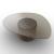 Mushroom Tempered Glass/Wood Pedestal Coffee Table