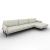 Le Marais Fabric Sofa w/Right Hand Chaise Facing