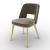 Foyer Fabric/Wood Customizable Upholstered Open-Back Dining Chair