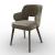 Foyer Fabric/Wood Customizable Upholstered Open-Back Dining Armchair