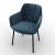 Cocoon Fabric/Metal Customizable Plush Seat Dining Armchair
