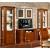 Torriani Wood/Glass 1 Door Curio w/LED Light, Left