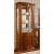 Torriani Wood/Glass 1 Door Curved Curio w/LED Light, Left