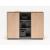 Status Office Half-Bookcase w/Doors & Open Shelves