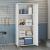 Fortress Textured Metal 75.4-inch Garage Cabinet w/4 Adjustable Shelves