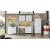 Fortress Textured Metal 75.4-inch Garage Cabinet w/4 Adjustable Shelves