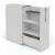 Boxi Office Lockable Storage Tower w/2 Shelves, 1 Metal Shelf & File Drawer, Right Hand