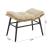 Benson 6-Piece Patio Rocking Chair Set w/Ottomans & Tables