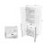 Lee Freestanding 2-Piece Wardrobe Closet 1.0 w/4 Shelves & 2 Drawers 