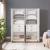 Lee Freestanding 2-Piece Wardrobe Closet 1.0 w/4 Shelves & 2 Drawers 
