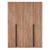 Lee Freestanding 2-Piece Wardrobe Closet w/1 Hanging Rod, 4 Drawers & 5 Shelves 