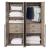 Lee Freestanding 2-Piece Wardrobe Closet w/1 Hanging Rod, 4 Drawers & 5 Shelves 