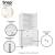 Lee Freestanding 2-Piece Wardrobe Closet w/1 Hanging Rod, 4 Drawers & 5 Shelves 