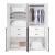 Lee Freestanding 2-Piece Wardrobe Closet w/1 Hanging Rod, 4 Drawers & 5 Shelves 