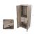 Lee Freestanding 2-Piece Wardrobe Closet 2.0 w/1 Hanging Rod, 1 Shelf & 2 Drawers 