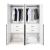 Lee Freestanding 2-Piece Wardrobe Closet 2.0 w/1 Hanging Rod, 1 Shelf & 2 Drawers 