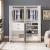 Lee Freestanding 2-Piece Wardrobe Closet w/2 Hanging Rods, 2 Drawers, 3 Shoe Shelves & 2 Shelves 