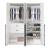 Lee Freestanding 2-Piece Wardrobe Closet w/2 Hanging Rods, 2 Drawers, 3 Shoe Shelves & 2 Shelves 