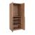 Lee Freestanding 2-Piece Wardrobe Closet 3.0 w/1 Hanging Rod, 3 Shoe Shelves & 1 Basic Shelf 
