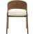 Woodson Linen Dining Chair with Walnut Veneer Base