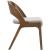 Woodson Linen Dining Chair with Walnut Veneer Base