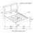 Briana Leatherette/Wood Panel Bed, California King Size